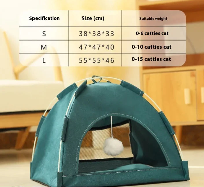 Breathable Pet Tent for Cats & Dogs - Indoor/Outdoor Use