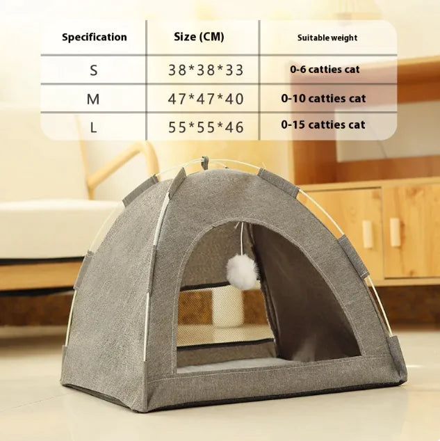 Breathable Pet Tent for Cats & Dogs - Indoor/Outdoor Use